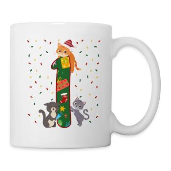1 an Enfants Cadeau de Noël Mignon - Mug blanc - blanc - Droite