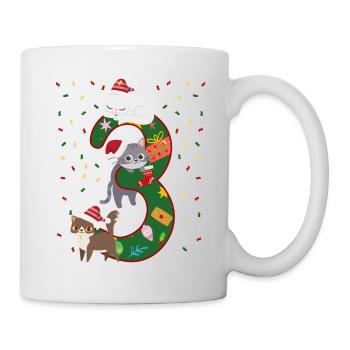 3 Jahre Alte Kinder Weihnachtsgeschenk Niedliche - Tasse - Weiß - Rechts