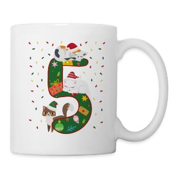 5 Years Old Children Christmas Gift Cute - Mug - white - Right