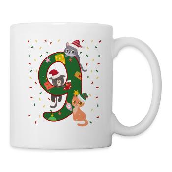 9 Years Old Children Christmas Gift Cute - Mug - white - Right