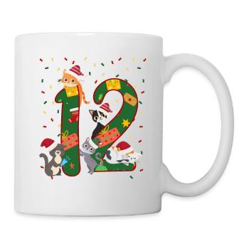 12 ans Enfants cadeau de Noël mignon - Mug blanc - blanc - Droite