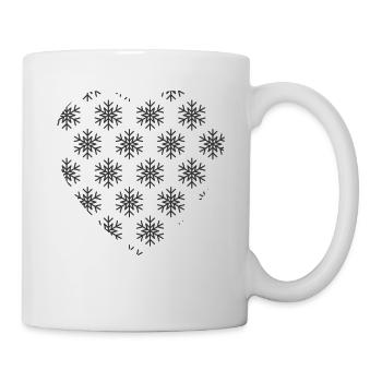 Heart Snowflakes - Mug - white - Right