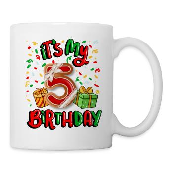 It's my 5th birthday Christmas present 5. - Mug - white - Right