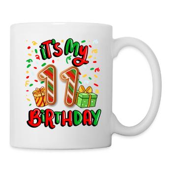 Es Ist Mein 11. Geburtstag Weihnachtsgeschenk 11. - Tasse - Weiß - Rechts