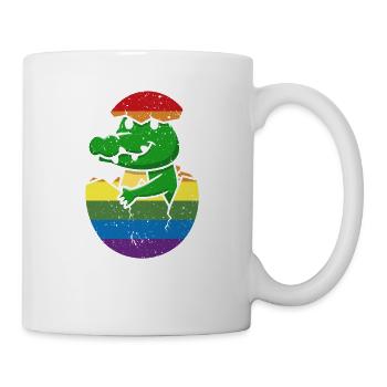 Allygator Hetero-verbündeter Alligator - Tasse - Weiß - Rechts