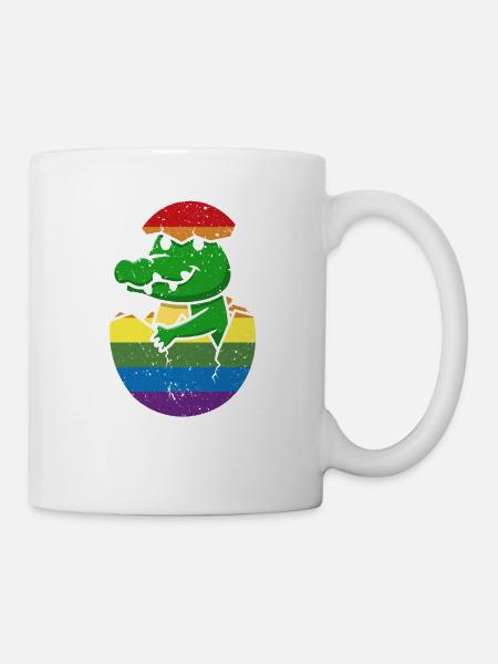Allygator Hetero-verbündeter Alligator - Tasse - Weiß