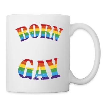Born This Gay Pride Flag Rainbow - Mug - white - Right