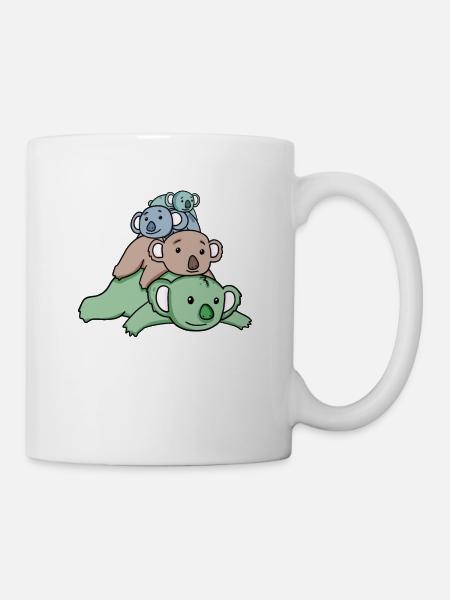 Niedliche Koalas - Tasse - Weiß