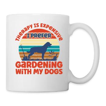 Chiens Hobby Jardinier Jardinier Cadeau de jardinage - Mug blanc - blanc - Droite