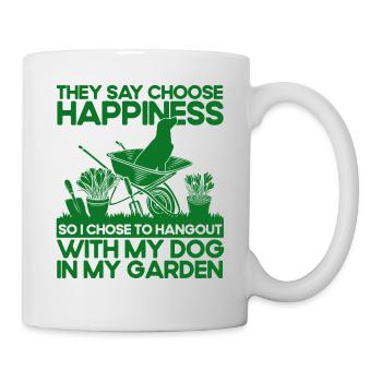 Chiens Hobby Jardinier Jardin Cadeau - Mug blanc - blanc - Droite