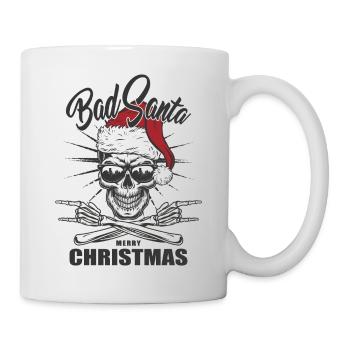 Bad Santa - Merry Christmas - Weihnachten - Tasse - Weiß - Rechts