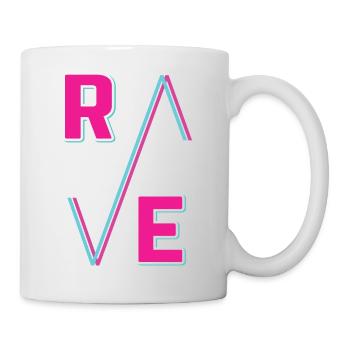 Techno House Party EDM Festival Goa Electro Rave - Tasse - Weiß - Rechts