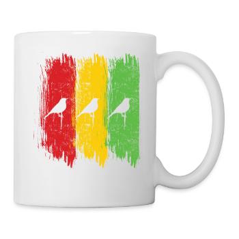 Good Vibes Only Rastafari Rasta Jamaica Reggae - Mug blanc - blanc - Droite