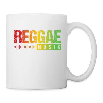 Good Vibes Only Rastafari Rasta Jamaica Reggae - Mug blanc - blanc - Droite