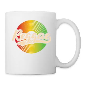 Good Vibes Only Rastafari Rasta Jamaica Reggae - Mug blanc - blanc - Droite