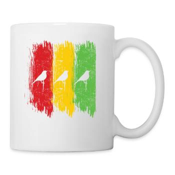 Good Vibes Only Rastafari Rasta Jamaica Reggae - Mug blanc - blanc - Droite