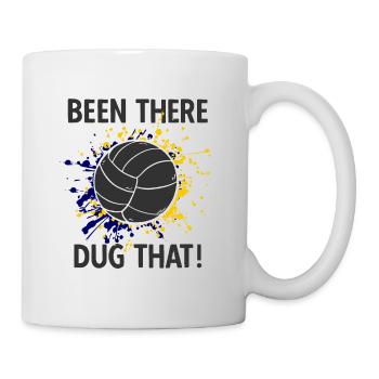 Volleyballer Spruch Für Volleyballspiel Volleyball - Tasse - Weiß - Rechts
