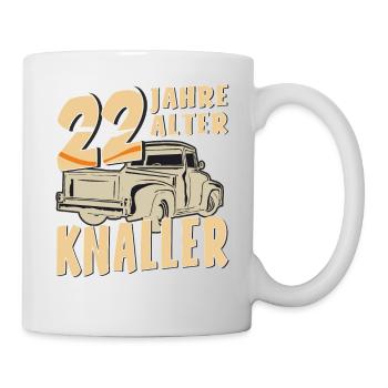 22 JAHRE ALTER KNALLER - Tasse - Weiß - Rechts