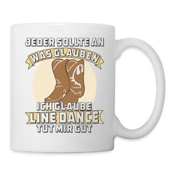LINE DANCE TUT MIR GUT - Tasse - Weiß - Rechts