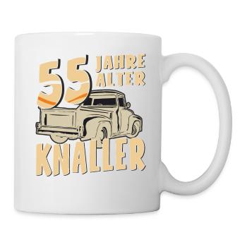 55 JAHRE ALTER KNALLER - Tasse - Weiß - Rechts