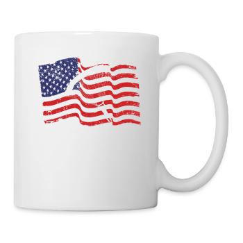 American Parachutist Parachute Jumping - Mug - white - Right