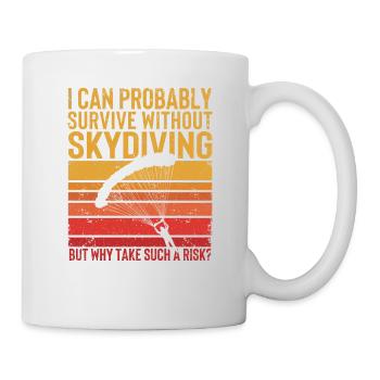 Je peux probablement me passer de parachutisme - Mug blanc - blanc - Droite
