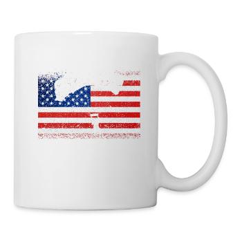 American Parachutist Parachute Jumping - Mug - white - Right
