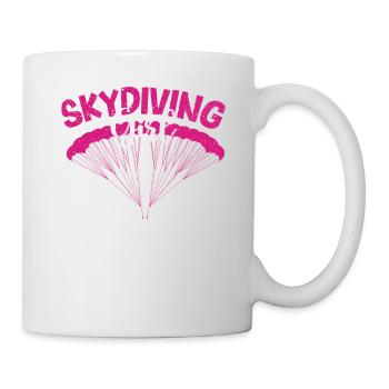 Parachutisme Filles Parachutistes Filles - Mug blanc - blanc - Droite