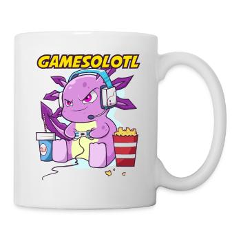 Gamesolotl Axolotl as Gamer with Headset Anime - Mug - white - Right