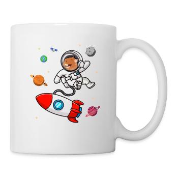 capybara astronaut in space Funny Rodent Lover Pun - Mug - white - Right