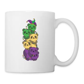 let the shenanigans begin Mardi Gras Panda Tower - Mug - white - Right