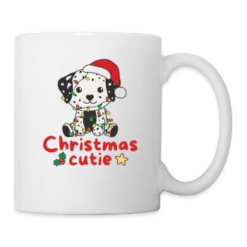 Chiens de Noël dalmates Mignon de Noël - Mug blanc - blanc - Droite