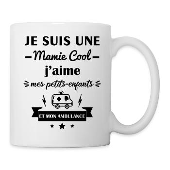 Mamie cool ambulance, fête des grands-mères - Mug blanc - blanc - Droite