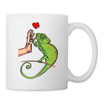 Chameleon Lizard Chameleon Ladies - Mug - white - Right