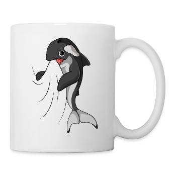 Orca Wal Schwertwal Killerwal Kinder Jungen - Tasse - Weiß - Rechts