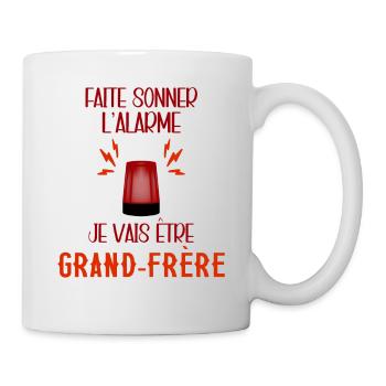 Je Vais Etre Grand Frère Cadeau Annonce Grossesse - Mug blanc - blanc - Droite