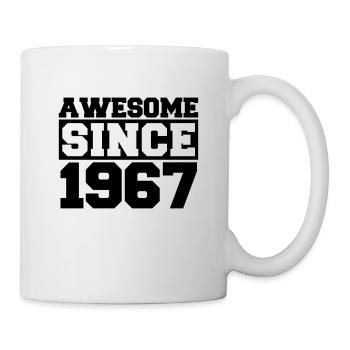 Awesome since 1967 - Tasse - Weiß - Rechts