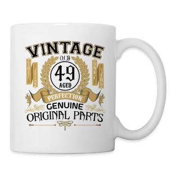 Vintage 49 years - birthday gift 49 years !!! - Mug - white - Right