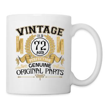 Vintage 72 years - birthday gift 72 years !!! - Mug - white - Right