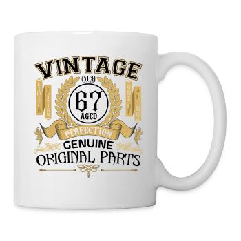 Vintage 67 ans - cadeau d’anniversaire 67 ans !!! - Mug blanc - blanc - Droite