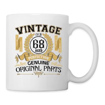 Vintage 68 years - birthday gift 68 years !!! - Mug - white - Right