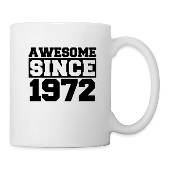 Génial depuis 1972 - Mug blanc - blanc - Droite