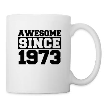 Génial depuis 1973 - Mug blanc - blanc - Droite
