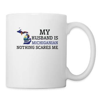 Rien ne me fait peur Mari du Michigan - Mug blanc - blanc - Droite