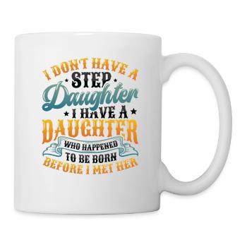 La fille est née par hasard. - Mug blanc - blanc - Droite