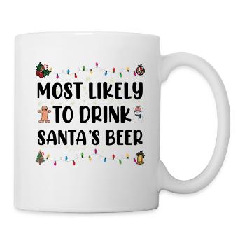 Most Likely To Drink Santa's Beer Christmas - Mug - white - Right