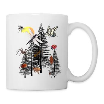 Nature sauvage Forêt Animaux Nature Amoureux de la nature Biologiste Eco - Mug blanc - blanc - Droite
