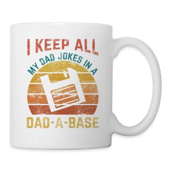 Father Nerd Dad, 60s 70s 80s 90 Party Costume - Mug - white - Right