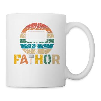 Super Dad, best dad 60s 70s 80s 90s party - Mug - white - Right