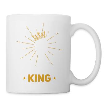 King Karaoke Bar, Party, Firmenfeier Männer Herren - Tasse - Weiß - Rechts